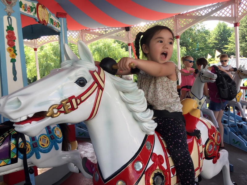 Girl on ride