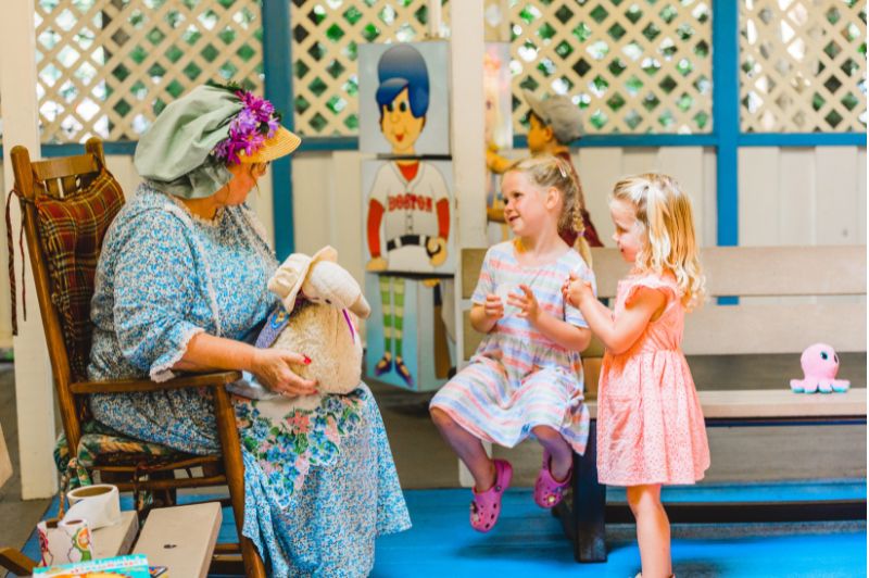 Children with Mother Goose