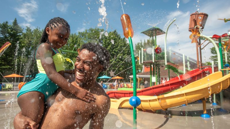 Kids enjoying water