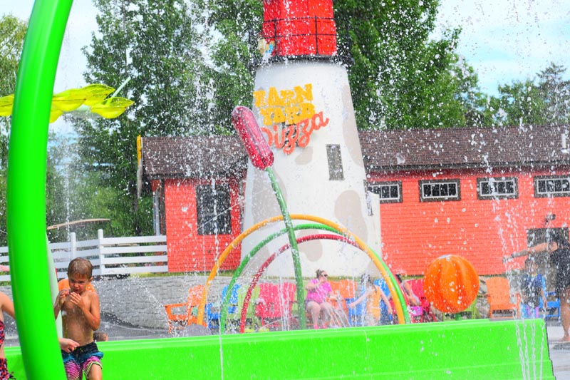 Spray Pad and Barn Yard Pizza Water