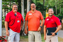 Team Members in front of Castle