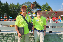 Team Members in front of Castle